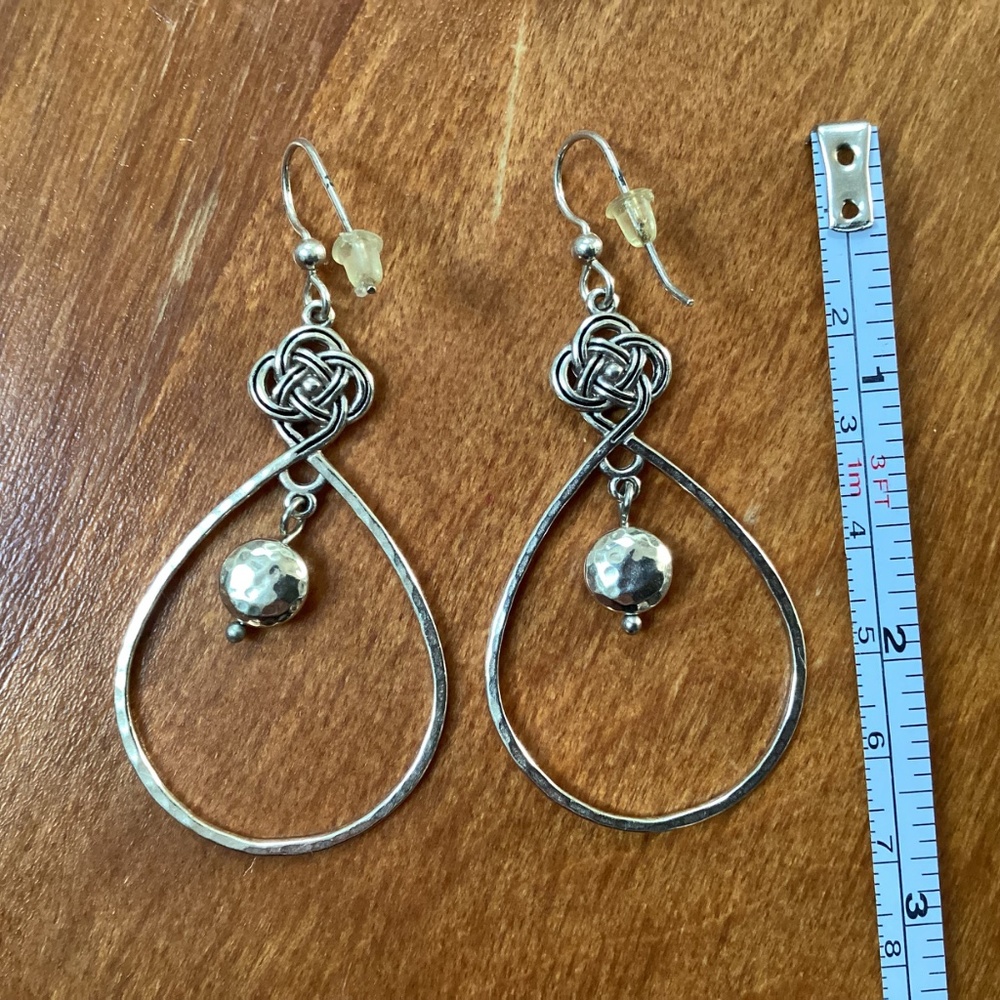 Silver-Tone Dangling/Drop Earrings - image 8